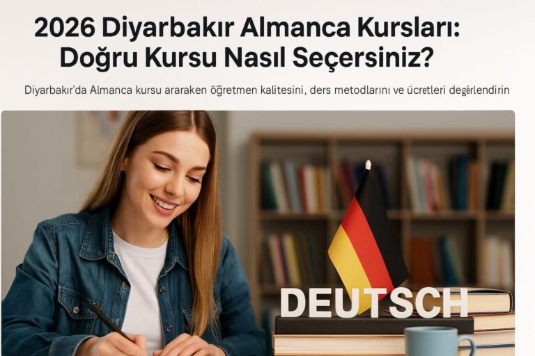 Diyarbakır’da Almanca eğitimi hakkında bilgilendirici görsel.