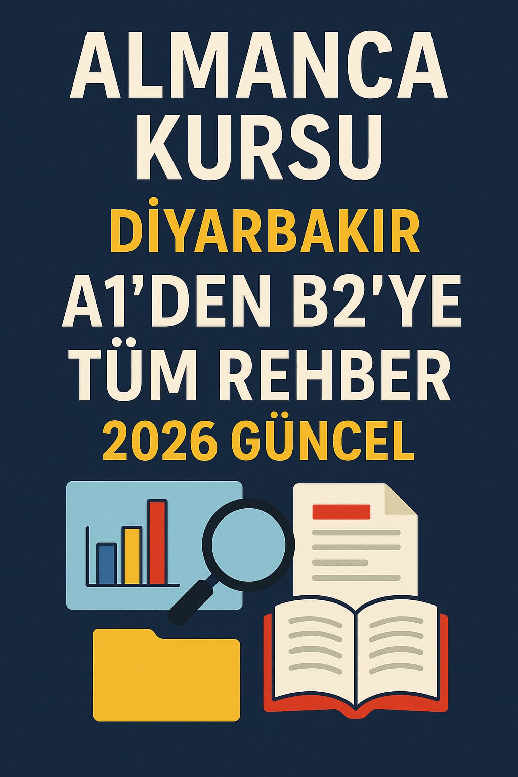 Diyarbakır Almanca kursu A1’den B2’ye rehber görseli (2026)
