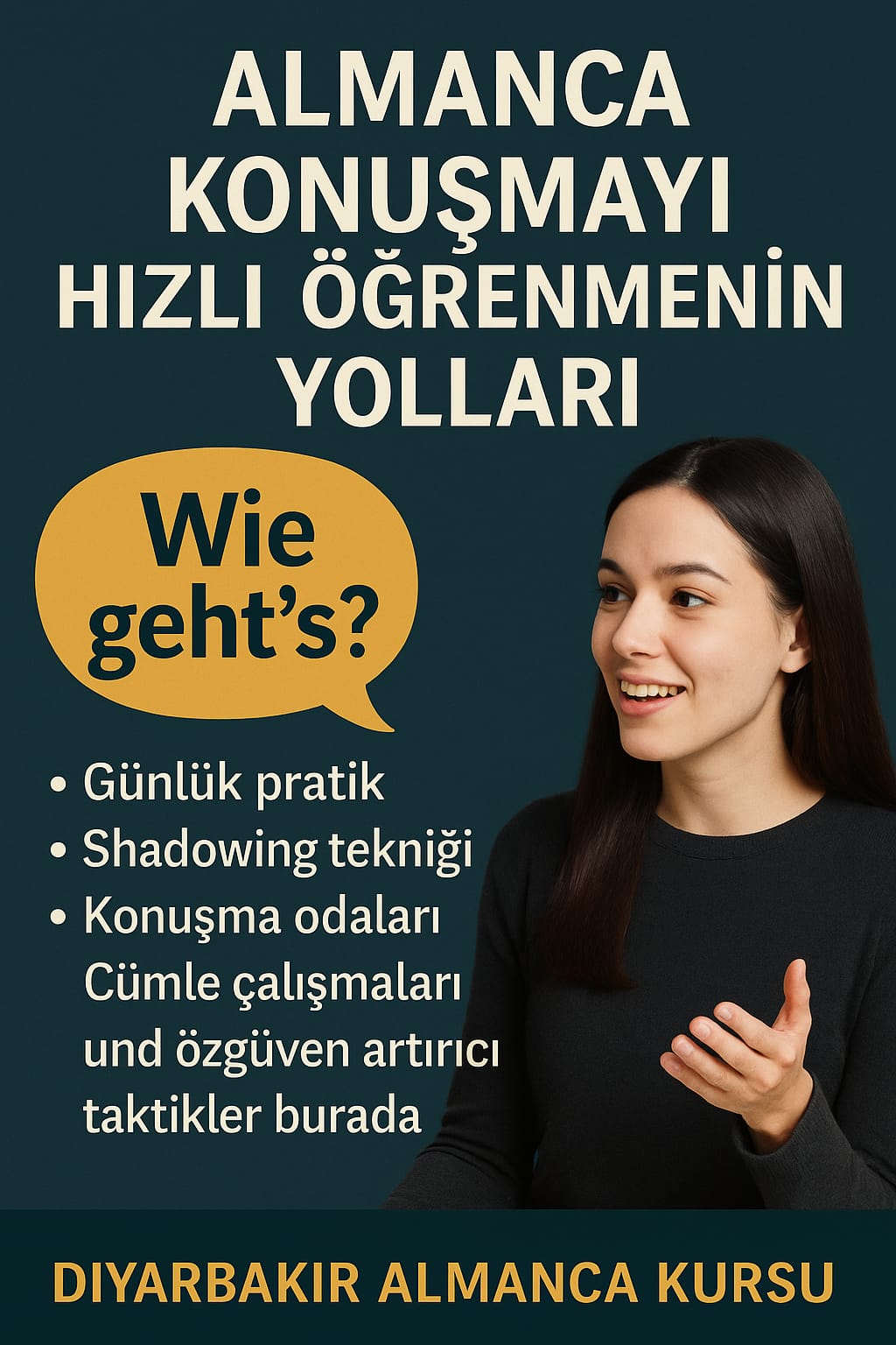 Almanca konuşmayı hızlı öğrenme yöntemleri görseli – Diyarbakır Almanca Kursu